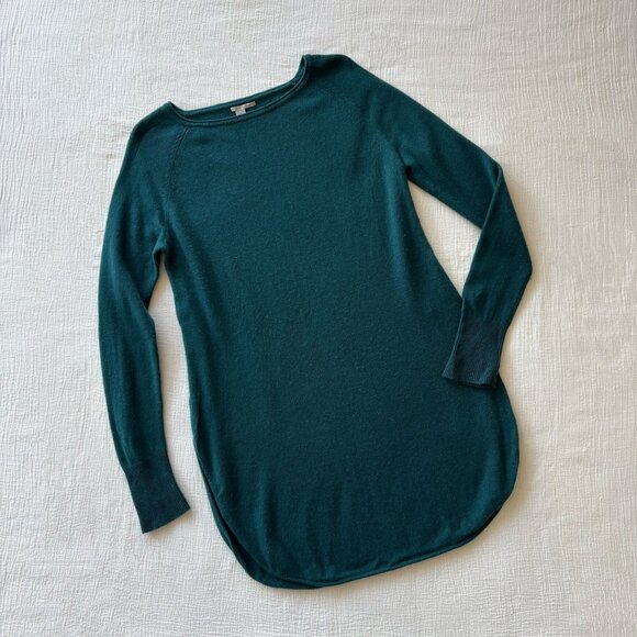 Halogen wool sweater cashmere sweater green - Picture 2 of 10